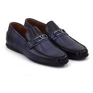 Step By Step 004-20267 Lacivert Hakiki Deri Erkek Loafer Ayakkabı
