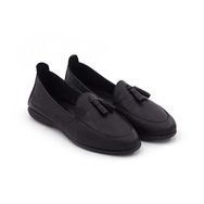 Step By Step 020-20013 Siyah Hakiki Deri Loafer Kadın Babet