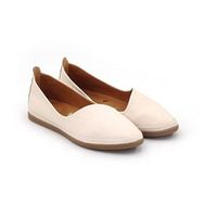 Step By Step 020-20202 Bej Hakiki Deri Loafer Kadın Babet