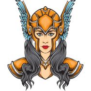 Sticker Fabrikası Atlantis Kadın 11x13 cm Duvar Stickerı
