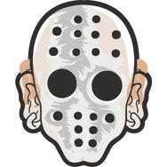 Sticker Fabrikası Demir Maske 10x12 cm Duvar Stickerı