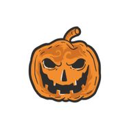 Sticker Fabrikası Haloween Bal Kabağı 9.5x10 cm Duvar Stickerı