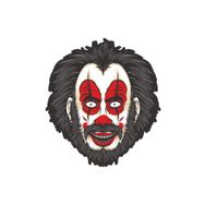 Sticker Fabrikası Sakallı Palyaço 6x6.5 cm Duvar Stickerı