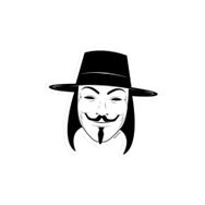 Sticker Fabrikası V For Vendetta Vendeta 10x10 cm Duvar Stickerı
