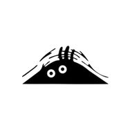 Sticker Masters Bagajdan Bakan Şaşkın Adam Oto Sticker