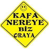 Sticker Masters Kafa Nereye Biz Oraya Oto Sticker