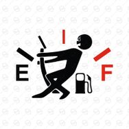 Sticker Masters Siyah Yakıt Göstergesi Depo Kapağı Sticker
