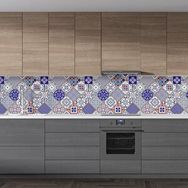 StickerArt Seramik Karo 60x200 cm Mutfak Tezgah Arası Folyo