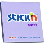 Stickn 21403 Pastel Lila 76x76 100 Yaprak Yapışkanlı Not Kağıdı