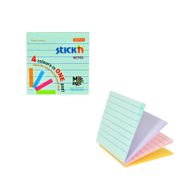 Stickn 21577 4 Renk 76x76 100 Yaprak Yapışkanlı Not Kağıdı