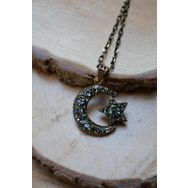 Stoneage 361125 Bakır Ayyıldız Kolye