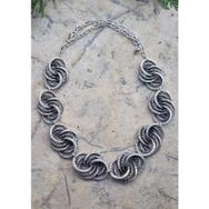 Stoneage Bayan Kolye Yapraklı Bohem Vintage Hint Gümüşü Gerdanlık