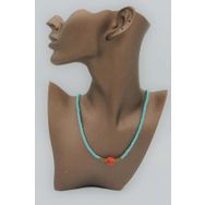Stoneage F04351 Akik ve Hematit Turkuaz Şifa Kolyesi