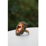 Stoneage Jewellery Kristal Taşlı El Yapımı Yüzük