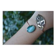 Stoneage Jewellery Yeşil Akik Taşlı Tasarım Bileklik