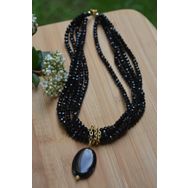 Stoneage RF03279 Oniks Doğal Taş Tasarım Kolye