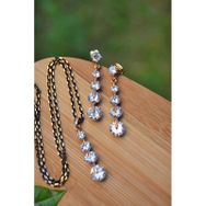 Stoneage RF03404 Dört Taş Zarif Zirkon Küpe ve Kolye Set