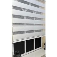 Storburada STB 400V01-PD 130x200 Zebra Stor Sert Plastik Kasalı Beyaz Perde