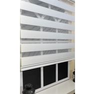 Storburada STB 400V01-PD 200x200 Zebra Stor Sert Plastik Kasalı Beyaz Perde