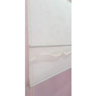 Storburada STB45253-V01 Çift Mekanizmalı Kırık Tül Beyaz Ekru 110x200 cm Stor Perde