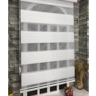 Storburada Stb480-Pd Beyaz 180x200 Pliseli Stor Zebra Sert Plastik Kasalı Perde
