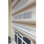 Storburada Zebra Renk Geçişli Açık Kahve Etek Dilimli STB 483 Kahverengi 180 X 200 Stor Plise Perde