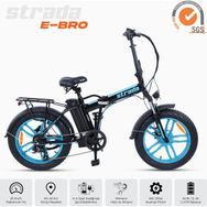 Stradacycles Strada Cycles E-Bro Hidrolik Disk Fat Bike Katlanabilir 20 Jant Elektrikli Bisiklet - Turkuaz