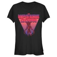 Stranger Things Arcade Monster Schwarz Kadın T-shirt