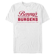 Stranger Things Bennys Burgers Beyaz Erkek T-shirt