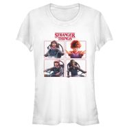 Stranger Things Cast Box Up Beyaz Kadın T-shirt
