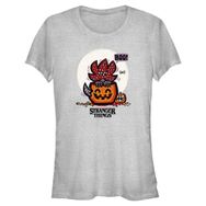 Stranger Things Demodog Jacko Lantern Heather Gri Kadın T-shirt