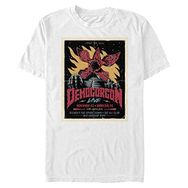 Stranger Things Demogorgon Poster Beyaz Kısa Kollu Erkek T-shirt
