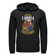 Stranger Things Dustin Kostümlü Schwarz Kapüşonlu Unisex Sweatshirt