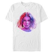 Stranger Things Eleven Portre Beyaz Bisiklet Yaka Erkek T-shirt
