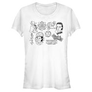Stranger Things Friends Do Not Lie Short Sleeve Weiß Kadın T-shirt