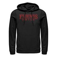 Stranger Things Friends Don't Lie Schwarz Kapüşonlu Unisex Sweatshirt