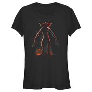 Stranger Things Haunted Night Short Sleeve Schwarz Kadın T-shirt