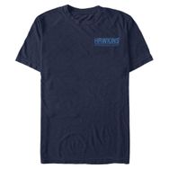 Stranger Things Hawkins Power and Light Navy Blue Erkek T-shirt