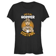 Stranger Things Hopper Costume Schwarz Kadın T-shirt