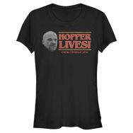 Stranger Things Hopper Lives Head Schwarz Kadın T-shirt