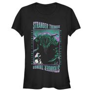 Stranger Things Monster Thing Short Sleeve Schwarz Kadın T-shirt