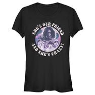 Stranger Things Our Friend Is Crazy Short Sleeve Schwarz Kadın T-shirt
