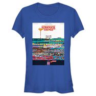 Stranger Things Pixel Things Royal Mavi Kadın T-shirt
