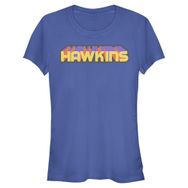 Stranger Things Royal Blue Kadın T-Shirt