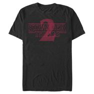 Stranger Things Stranger Two Opacity Logolu Schwarz Erkek T-shirt
