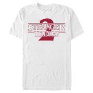 Stranger Things Stranger Two Solid Logolu Beyaz Erkek T-shirt
