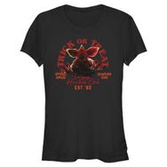 Stranger Things Trick Or Treat Hunters Schwarz Kadın T-shirt