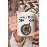 Stüdyo SM Coffee Mode On Vektörel Çizim Baskılı Kupa Bardak