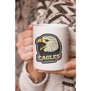Stüdyo SM Eagles Missouri Kartal Vektörel Çizim Baskılı Kupa Bardak