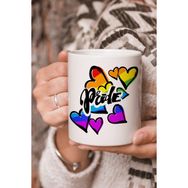 Stüdyo SM Vektörel Çizim Pride Yazılı Logo Baskılı Kupa Bardak
